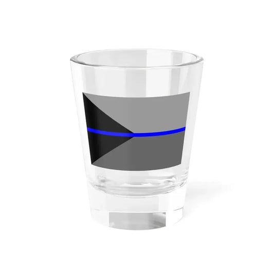 Thin Blue Line Flag Czech Republic (Czech Republic) Shot Glass 1.5oz 1.5oz - Go Mug Yourself
