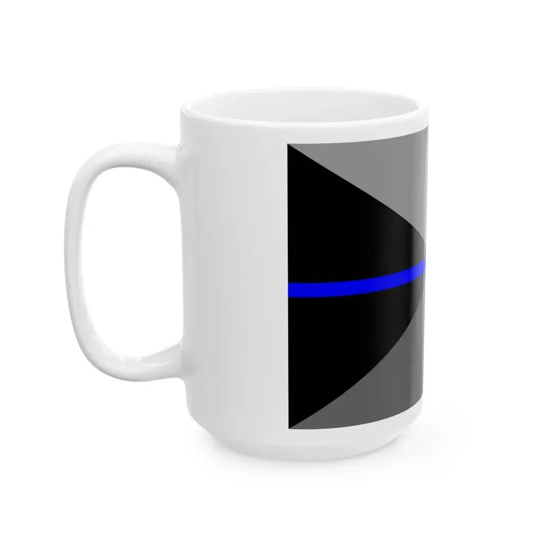 Thin Blue Line Flag Czech Republic (Czech Republic) White Coffee Mug - Go Mug Yourself