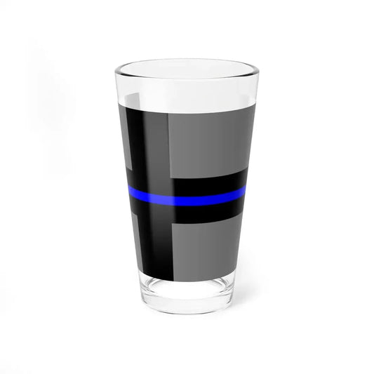 Thin Blue Line Flag Finland (Finland) Pint Glass 16oz 16oz - Go Mug Yourself