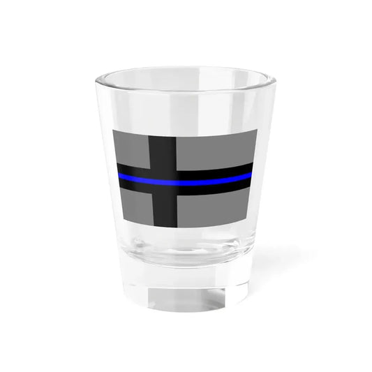 Thin Blue Line Flag Finland (Finland) Shot Glass 1.5oz 1.5oz - Go Mug Yourself