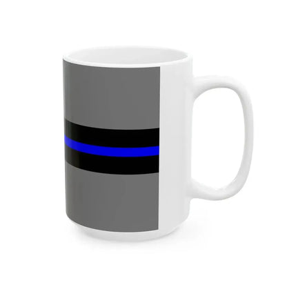 Thin Blue Line Flag Finland (Finland) White Coffee Mug - Go Mug Yourself