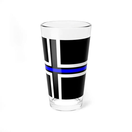 Thin Blue Line Flag Iceland (Iceland) Pint Glass 16oz 16oz - Go Mug Yourself