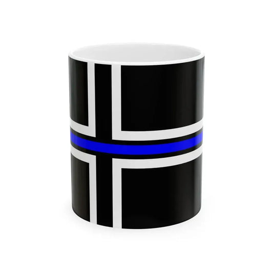 Thin Blue Line Flag Iceland (Iceland) White Coffee Mug 11oz - Go Mug Yourself