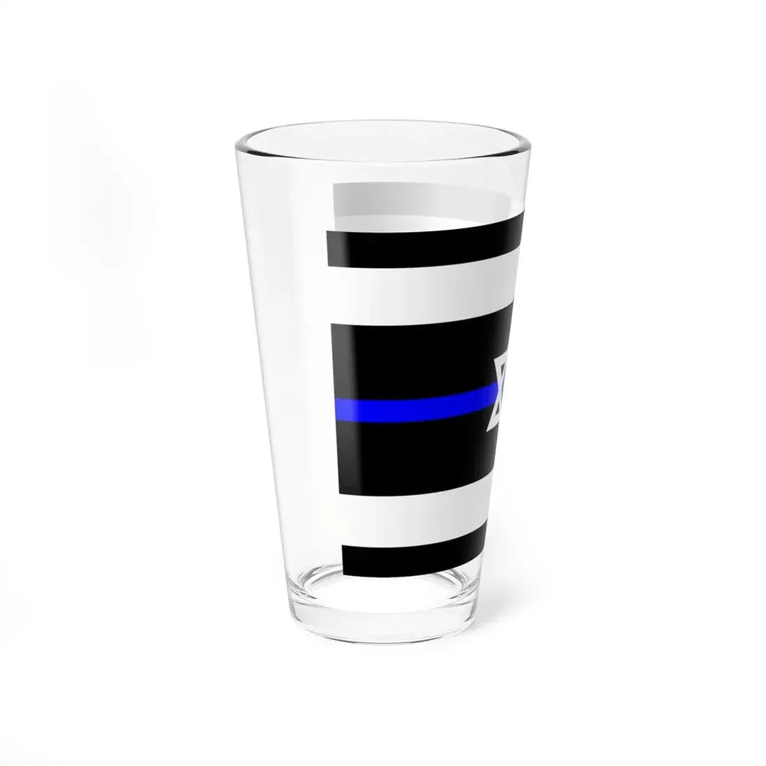 Thin Blue Line Flag Israel (Israel) Pint Glass 16oz - Go Mug Yourself