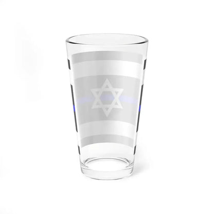 Thin Blue Line Flag Israel (Israel) Pint Glass 16oz - Go Mug Yourself