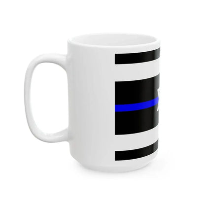 Thin Blue Line Flag Israel (Israel) White Coffee Mug - Go Mug Yourself