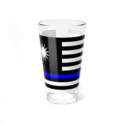 Thin Blue Line Flag Malaysia (Malaysia) Pint Glass 16oz 16oz - Go Mug Yourself