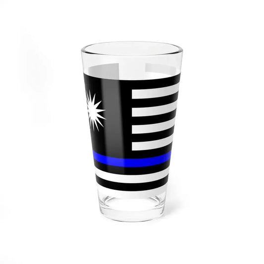 Thin Blue Line Flag Malaysia (Malaysia) Pint Glass 16oz 16oz - Go Mug Yourself