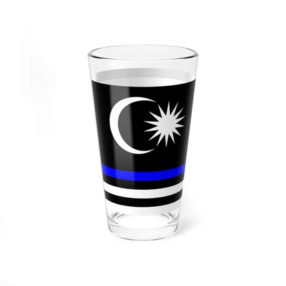 Thin Blue Line Flag Malaysia (Malaysia) Pint Glass 16oz - Go Mug Yourself