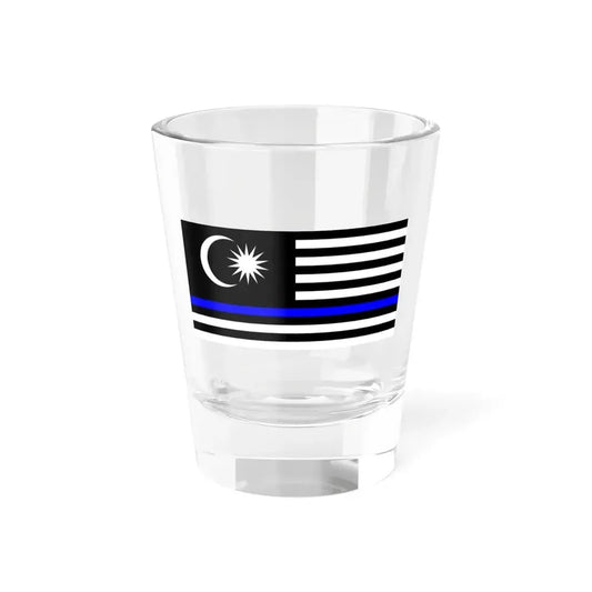 Thin Blue Line Flag Malaysia (Malaysia) Shot Glass 1.5oz 1.5oz - Go Mug Yourself