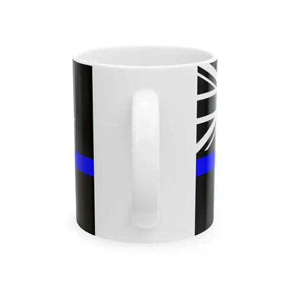 Thin Blue Line Flag New Zealand (New Zealand) White Coffee Mug - Go Mug Yourself