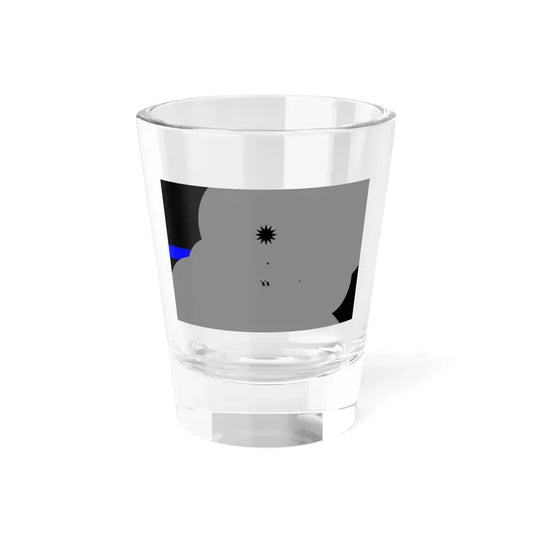 Thin Blue Line Flag police of the Republic of China (China) Shot Glass 1.5oz 1.5oz - Go Mug Yourself