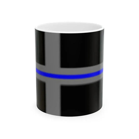 Thin Blue Line Flag Sweden (Sweden) White Coffee Mug 11oz - Go Mug Yourself