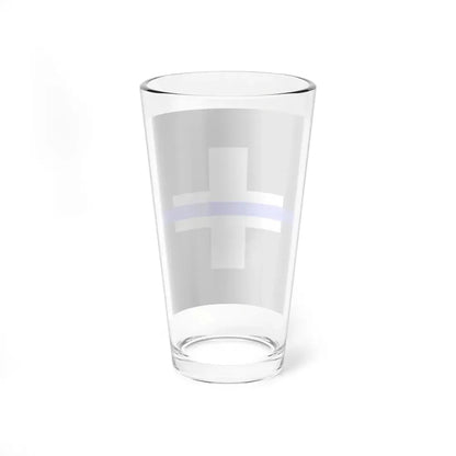 Thin Blue Line Flag Switzerland (Switzerland) Pint Glass 16oz - Go Mug Yourself