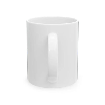 Thin Blue Line Flag Texas (United States) White Coffee Mug - Go Mug Yourself