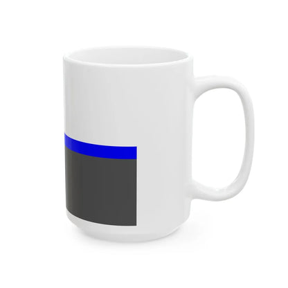 Thin Blue Line Flag Texas (United States) White Coffee Mug - Go Mug Yourself