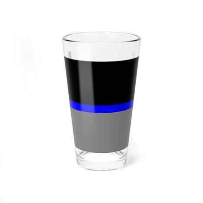 Thin Blue Line Flag Ukraine (Ukraine) Pint Glass 16oz 16oz - Go Mug Yourself