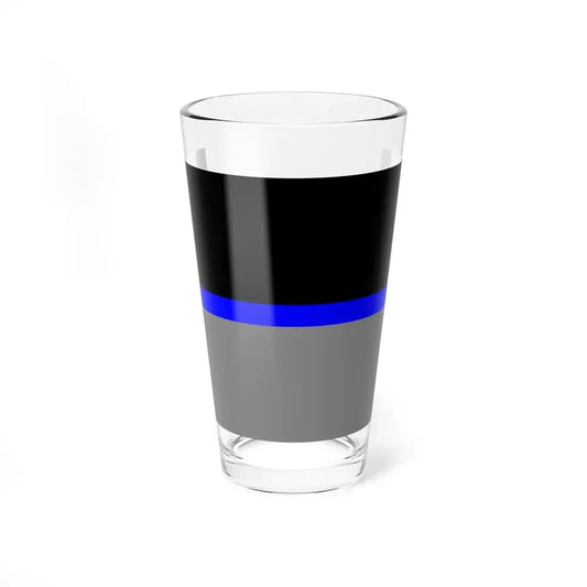 Thin Blue Line Flag Ukraine (Ukraine) Pint Glass 16oz 16oz - Go Mug Yourself
