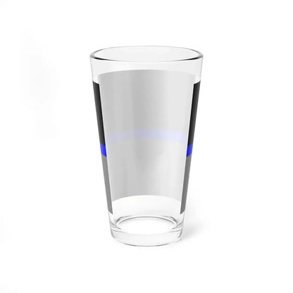 Thin Blue Line Flag Ukraine (Ukraine) Pint Glass 16oz - Go Mug Yourself