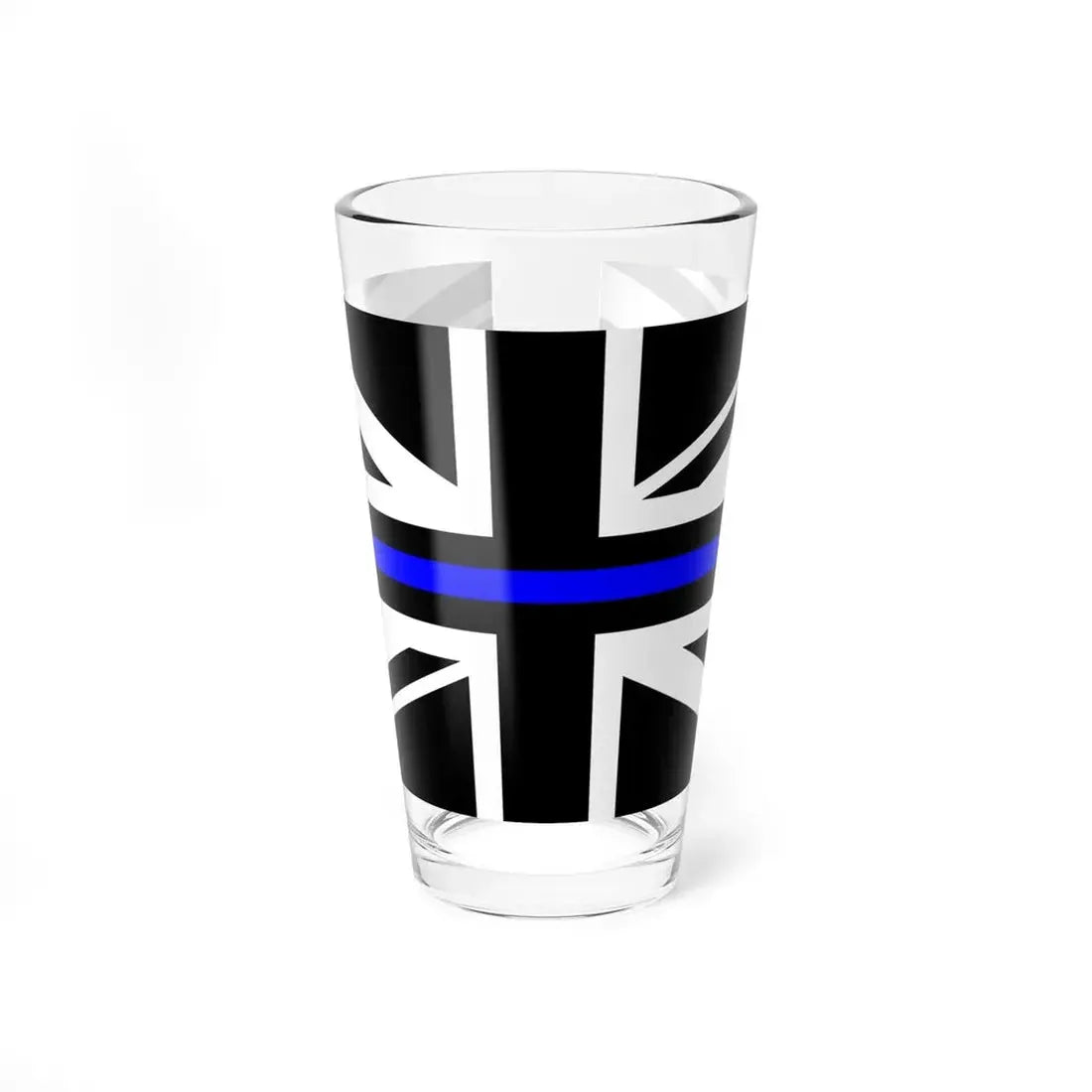 Thin Blue Line Flag United Kingdom (United Kingdom) Pint Glass 16oz 16oz - Go Mug Yourself