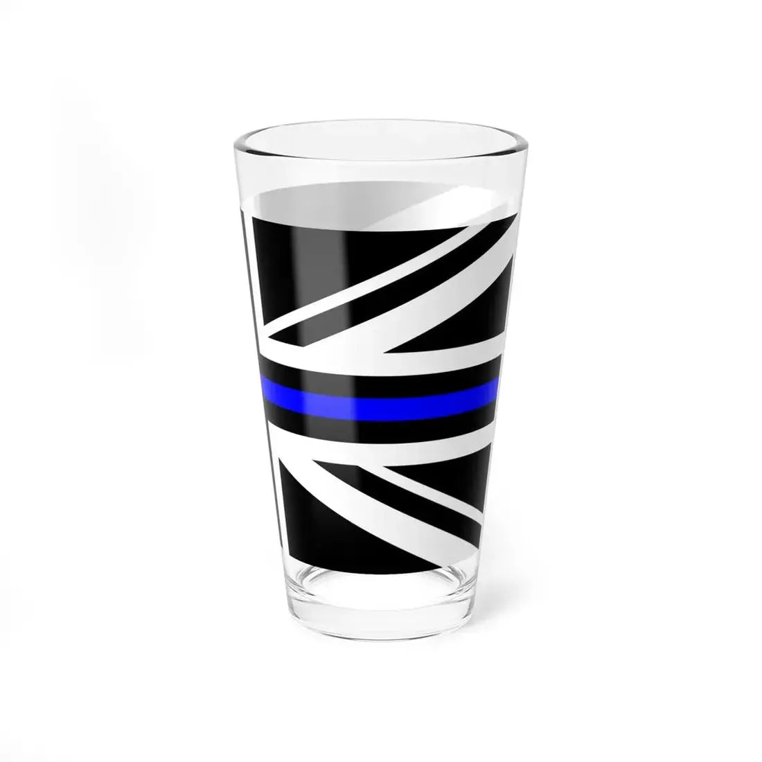 Thin Blue Line Flag United Kingdom (United Kingdom) Pint Glass 16oz - Go Mug Yourself