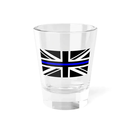 Thin Blue Line Flag United Kingdom (United Kingdom) Shot Glass 1.5oz 1.5oz - Go Mug Yourself
