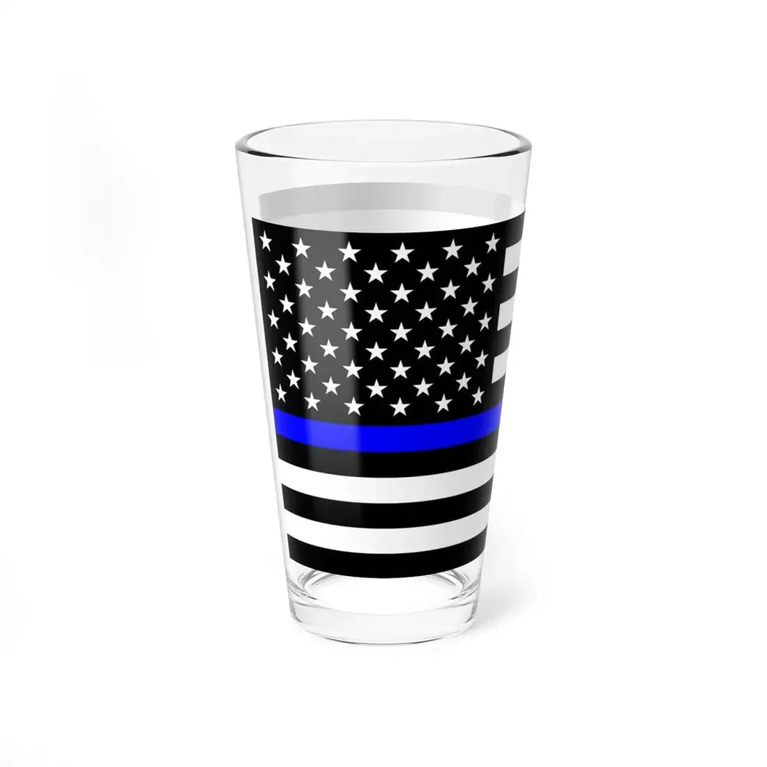 Thin Blue Line Flag United States (United States) Pint Glass 16oz - Go Mug Yourself