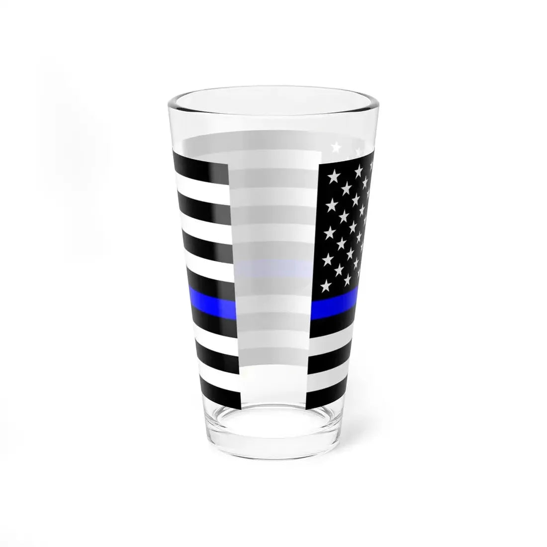 Thin Blue Line Flag United States (United States) Pint Glass 16oz - Go Mug Yourself