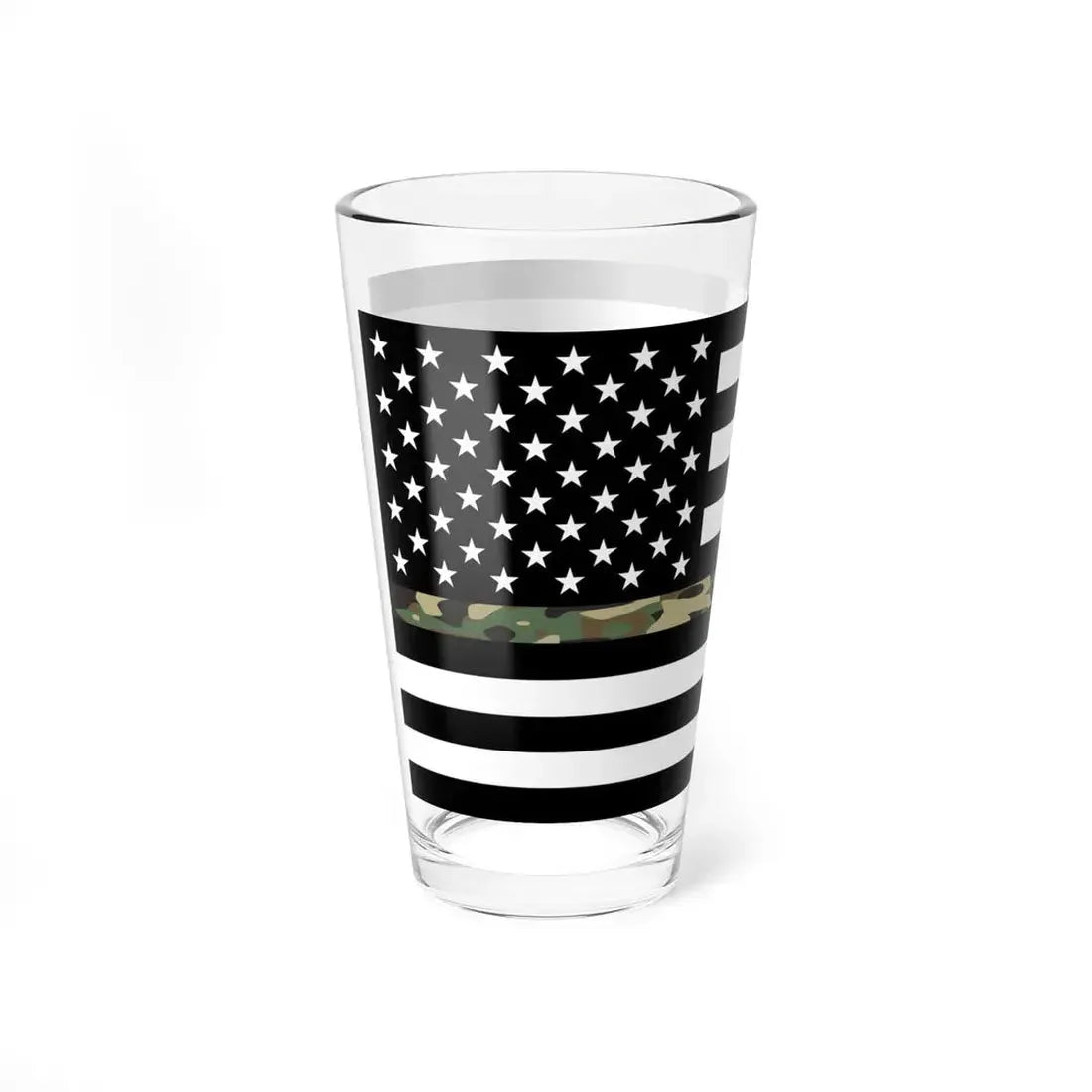 Thin Camo Line Flag United States (United States) Pint Glass 16oz - Go Mug Yourself