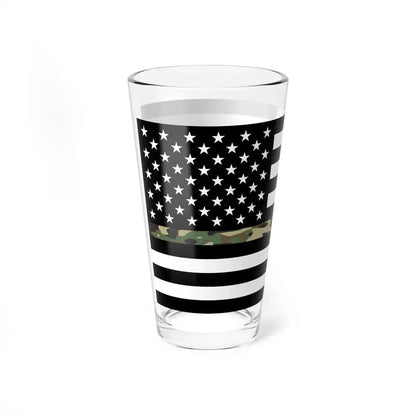 Thin Camo Line Flag United States (United States) Pint Glass 16oz - Go Mug Yourself