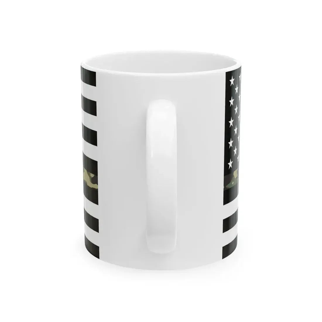 Thin Camo Line Flag United States (United States) White Coffee Mug - Go Mug Yourself