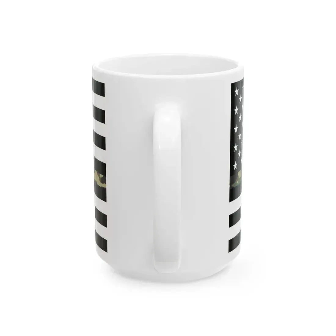 Thin Camo Line Flag United States (United States) White Coffee Mug - Go Mug Yourself