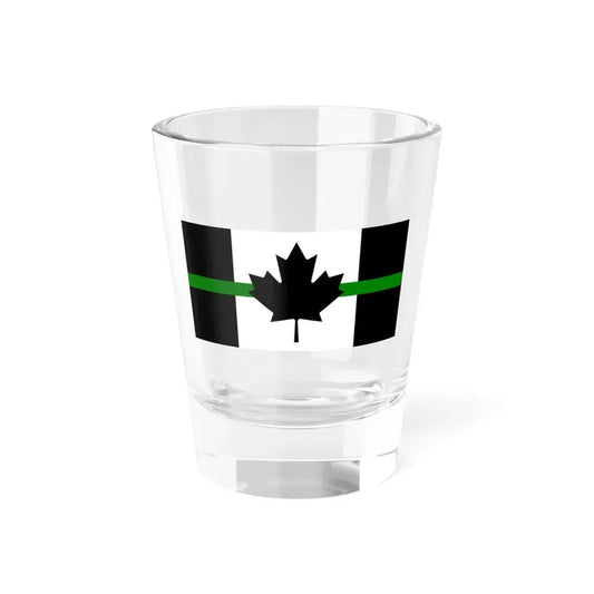 Thin Green Line Flag Canada (Canada) Shot Glass 1.5oz 1.5oz - Go Mug Yourself