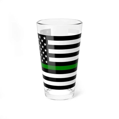 Thin Green Line Flag United States (United States) Pint Glass 16oz 16oz - Go Mug Yourself