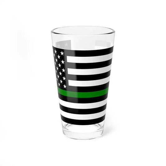 Thin Green Line Flag United States (United States) Pint Glass 16oz 16oz - Go Mug Yourself