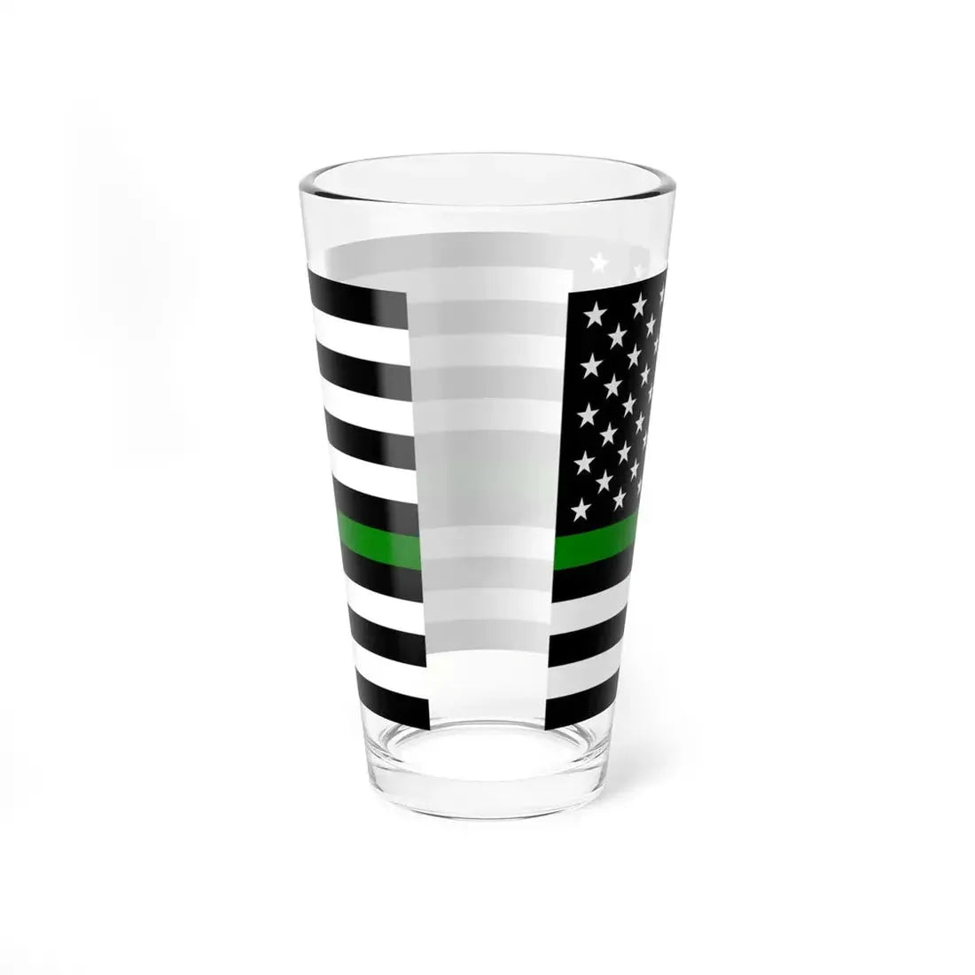 Thin Green Line Flag United States (United States) Pint Glass 16oz - Go Mug Yourself