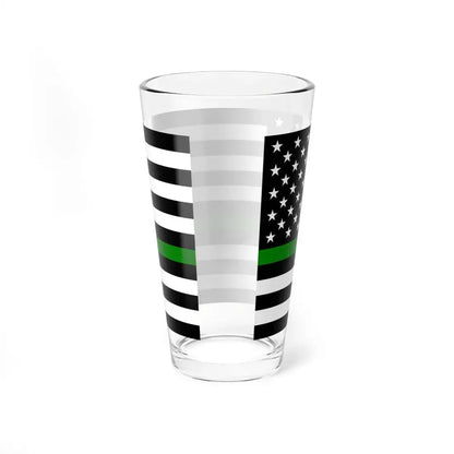 Thin Green Line Flag United States (United States) Pint Glass 16oz - Go Mug Yourself