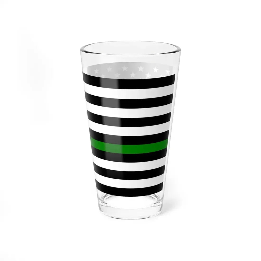 Thin Green Line Flag United States (United States) Pint Glass 16oz - Go Mug Yourself