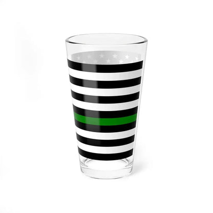 Thin Green Line Flag United States (United States) Pint Glass 16oz - Go Mug Yourself