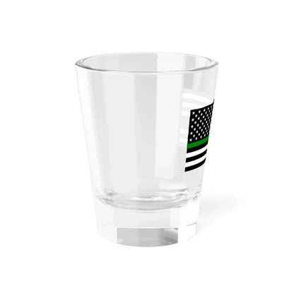Thin Green Line Flag United States (United States) Shot Glass 1.5oz - Go Mug Yourself
