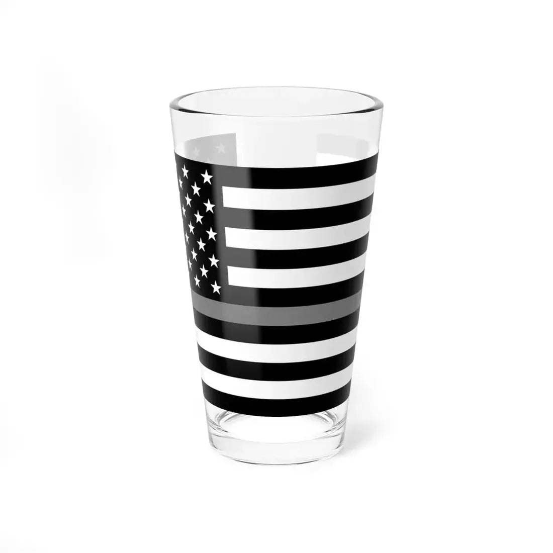 Thin Grey Line Flag United States (United States) Pint Glass 16oz 16oz - Go Mug Yourself