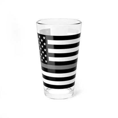 Thin Grey Line Flag United States (United States) Pint Glass 16oz 16oz - Go Mug Yourself
