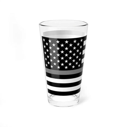 Thin Grey Line Flag United States (United States) Pint Glass 16oz - Go Mug Yourself