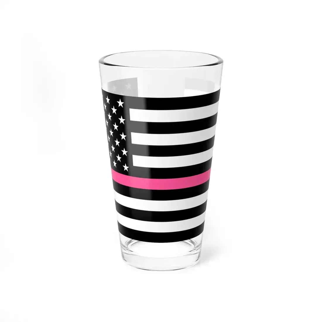 Thin Pink Line Flag United States (United States) Pint Glass 16oz 16oz - Go Mug Yourself