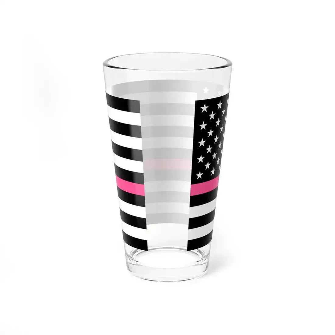 Thin Pink Line Flag United States (United States) Pint Glass 16oz - Go Mug Yourself