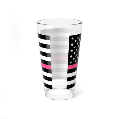 Thin Pink Line Flag United States (United States) Pint Glass 16oz - Go Mug Yourself