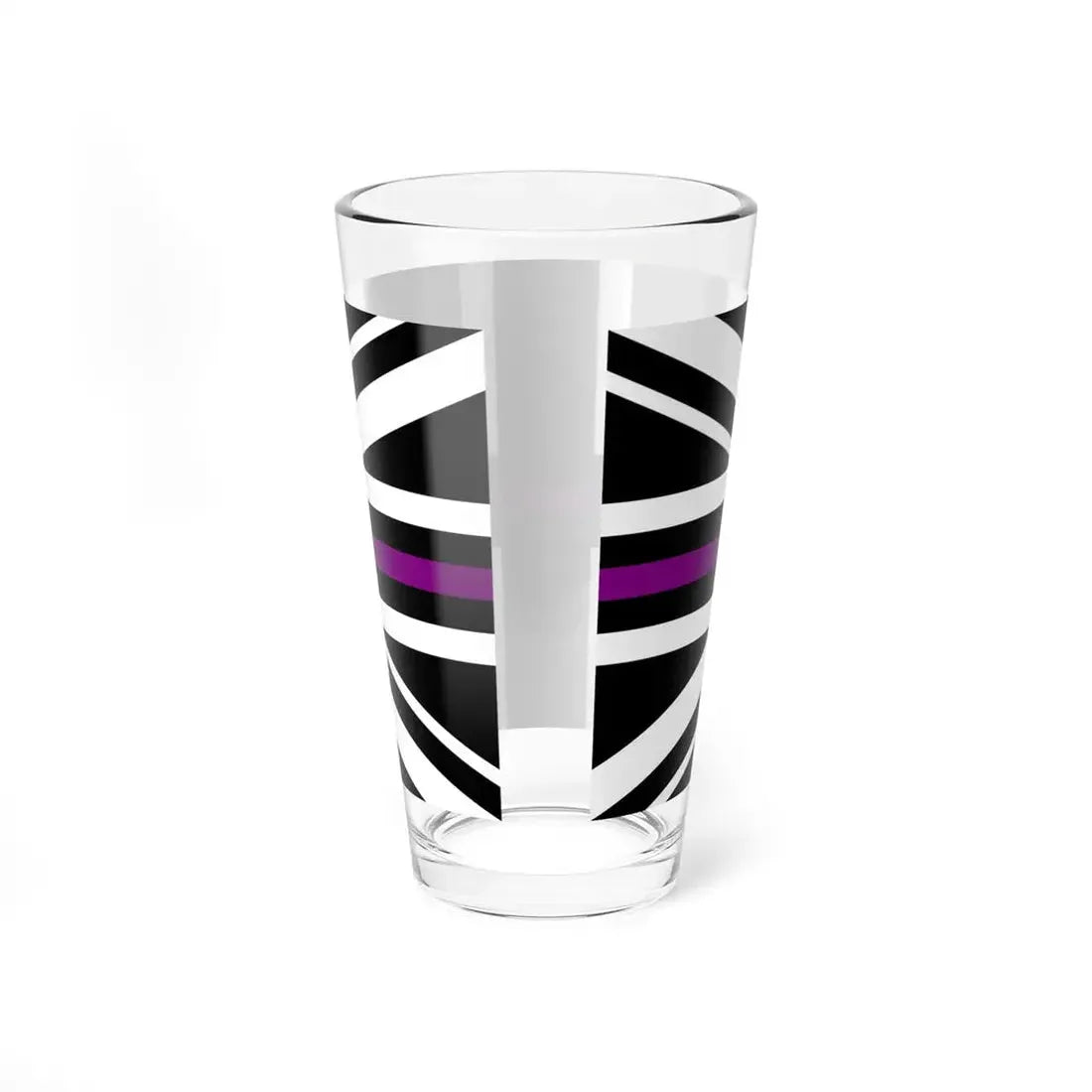 Thin Purple Line Flag United Kingdom (United Kingdom) Pint Glass 16oz - Go Mug Yourself