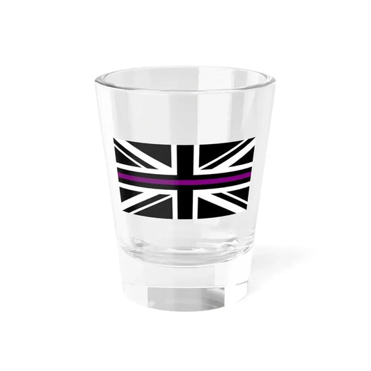Thin Purple Line Flag United Kingdom (United Kingdom) Shot Glass 1.5oz 1.5oz - Go Mug Yourself
