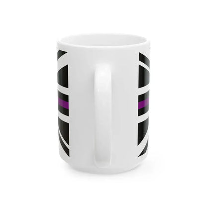 Thin Purple Line Flag United Kingdom (United Kingdom) White Coffee Mug - Go Mug Yourself