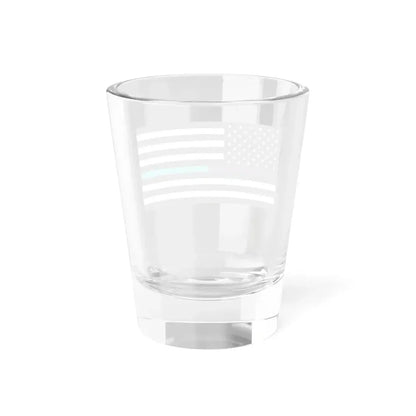 Thin Purple-Teal Line Flag United States (United States) Shot Glass 1.5oz - Go Mug Yourself